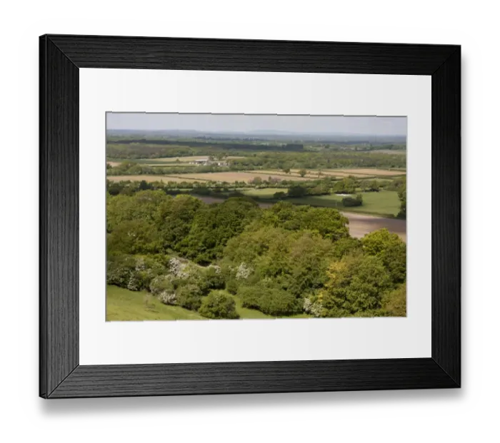 Framed Print : View of trees and farmland from chalk hill, looking from Wolstonbury Hill, South Downs N. P. West Sussex, England, June Framed Print : View of trees and farmland from chalk hill, looking from Wolstonbury Hill, South Downs N. P. West Sussex, England, June