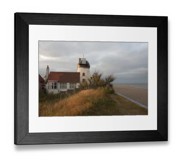 Framed Print : Tower mill converted to residential accommodation beside shingle beach, Fort Green Mill, Aldeburgh, Suffolk, England Framed Print : Tower mill converted to residential accommodation beside shingle beach, Fort Green Mill, Aldeburgh, Suffolk, England