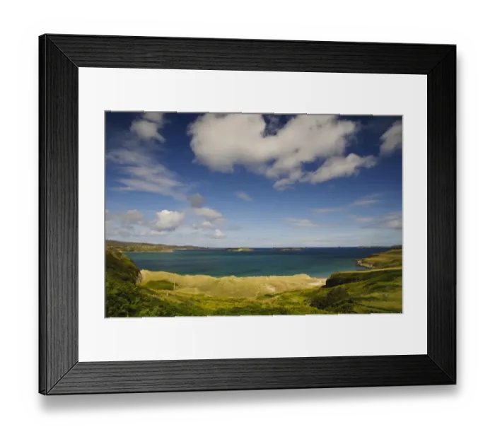 Framed Print : View of coastline towards small islands, Rabbit Islands, Tongue Bay, viewed from Coldbackie, Sutherland, Highlands Framed Print : View of coastline towards small islands, Rabbit Islands, Tongue Bay, viewed from Coldbackie, Sutherland, Highlands