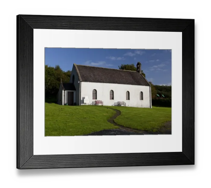 Framed Print : Church in coastal village, Jura Parish Church, Craighouse, Isle of Jura, Inner Hebrides, Scotland Framed Print : Church in coastal village, Jura Parish Church, Craighouse, Isle of Jura, Inner Hebrides, Scotland