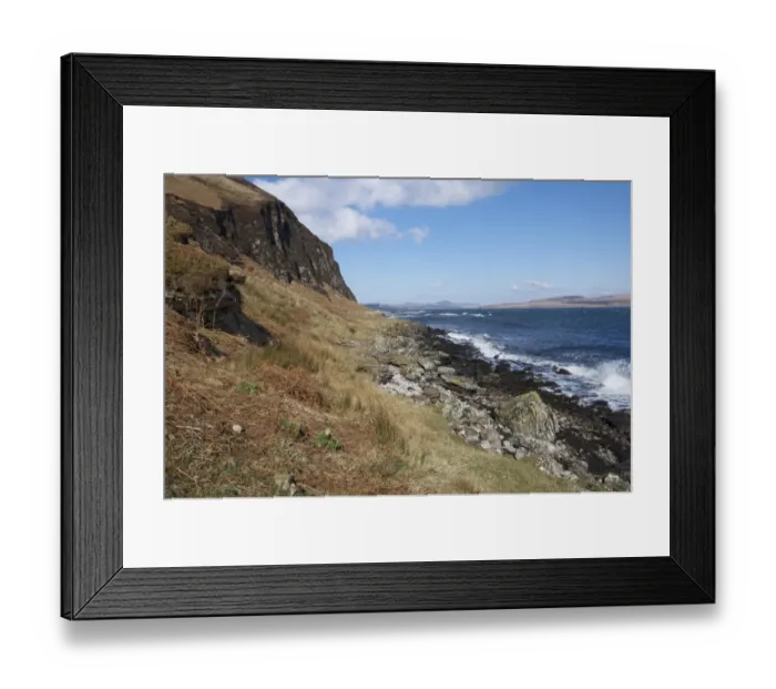 Framed Print : View of coastline, looking towards Jura, near McArthurs Head, Islay Sound, Islay, Inner Hebrides, Scotland, March Framed Print : View of coastline, looking towards Jura, near McArthurs Head, Islay Sound, Islay, Inner Hebrides, Scotland, March