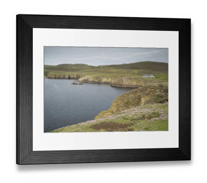 Framed Print : View of coastline and cliffs, Fair Isle, Shetland Islands, Scotland, June Framed Print : View of coastline and cliffs, Fair Isle, Shetland Islands, Scotland, June
