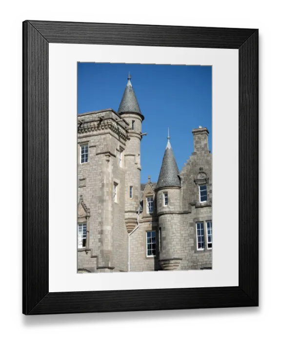 Framed Print : Spires on 19th century country house, Glengorm Castle (Castle Sorn), Isle of Mull, Inner Hebrides, Scotland, July Framed Print : Spires on 19th century country house, Glengorm Castle (Castle Sorn), Isle of Mull, Inner Hebrides, Scotland, July