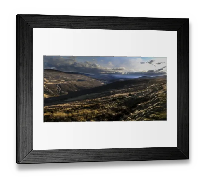 Framed Print : View of moorland habitat, almost completely devoid of snow during unseasonably warm spring of 2011, Cairngorms N. P Framed Print : View of moorland habitat, almost completely devoid of snow during unseasonably warm spring of 2011, Cairngorms N. P