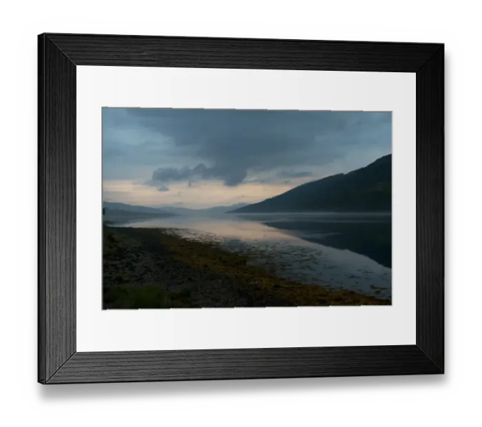 Framed Print : View of sea loch at sunset, Loch Fyne, Clachan, Cairndow, Trossachs, Argyll and Bute, Scotland, July Framed Print : View of sea loch at sunset, Loch Fyne, Clachan, Cairndow, Trossachs, Argyll and Bute, Scotland, July