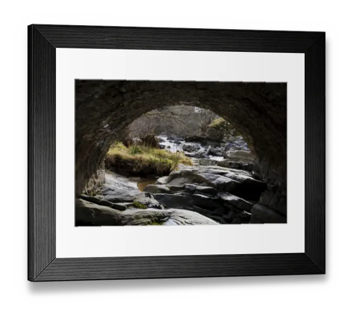 Framed Print : View of rocky river through bridge arch, River Feshie, Feshiebridge, Cairngorms N. P Framed Print : View of rocky river through bridge arch, River Feshie, Feshiebridge, Cairngorms N. P