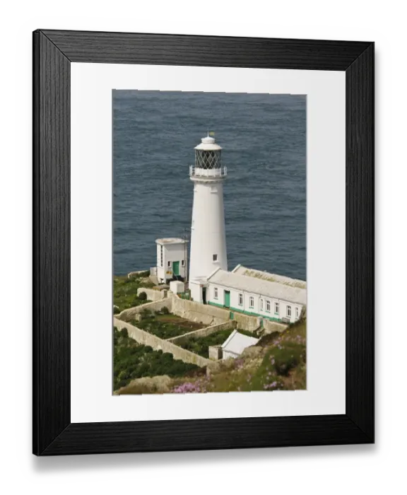 Framed Print : View of lighthouse, South Stack Lighthouse, Holyhead, Holy Island, South Stack Cliffs RSPB Reserve, Anglesey, Wales Framed Print : View of lighthouse, South Stack Lighthouse, Holyhead, Holy Island, South Stack Cliffs RSPB Reserve, Anglesey, Wales