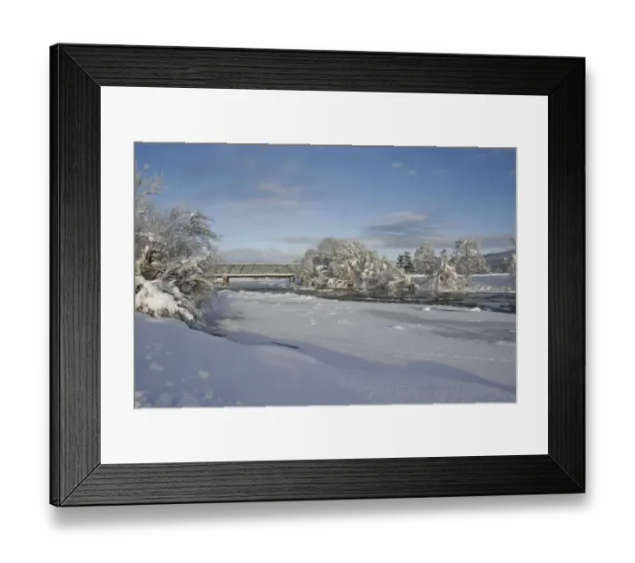 Framed Print : View of snow on ice covered river, with European Otter (Lutra lutra) and Euopean Hare (Lepus europaeus) tracks Framed Print : View of snow on ice covered river, with European Otter (Lutra lutra) and Euopean Hare (Lepus europaeus) tracks