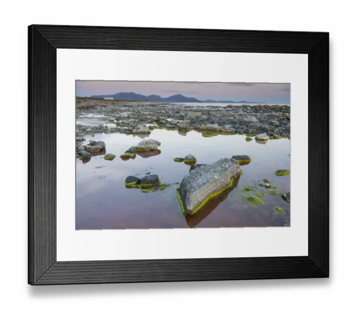 Framed Print : View of rockpools on beach at low tide, Aird a Mhachair, South Uist, Outer Hebrides, Scotland, May Framed Print : View of rockpools on beach at low tide, Aird a Mhachair, South Uist, Outer Hebrides, Scotland, May