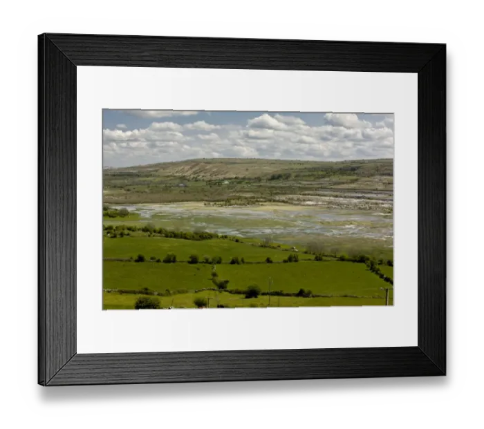 Framed Print : View of turlough in karst habitat, Lough Carran, The Burren, County Clare, Ireland, May Framed Print : View of turlough in karst habitat, Lough Carran, The Burren, County Clare, Ireland, May