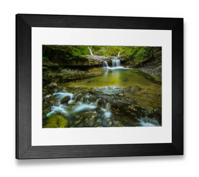 Framed Print : View of river habitat in forest, with waterfalls, cascades and pools, Antola Regional Park, Genova Province, Liguria Framed Print : View of river habitat in forest, with waterfalls, cascades and pools, Antola Regional Park, Genova Province, Liguria