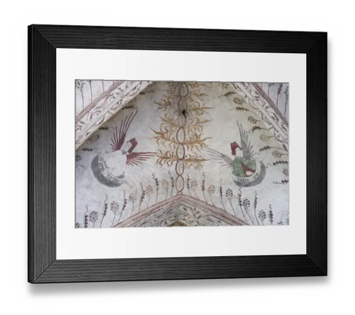 Framed Print : Paintings of saints on church ceiling, Tierp, Uppsala County, Uppland, Sweden, march Framed Print : Paintings of saints on church ceiling, Tierp, Uppsala County, Uppland, Sweden, march