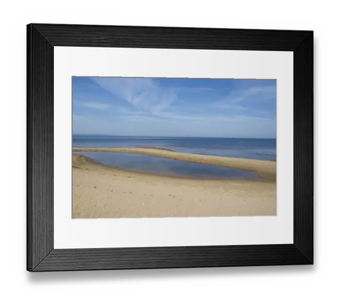Framed Print : View of sandy beach and sea, Bay of Laholm, Halland County, Sweden, may Framed Print : View of sandy beach and sea, Bay of Laholm, Halland County, Sweden, may