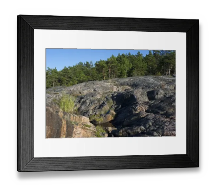 Framed Print : Freshwater pools in coastal rock formations, Kallarberget, Baltic Sea, Sweden, july Framed Print : Freshwater pools in coastal rock formations, Kallarberget, Baltic Sea, Sweden, july