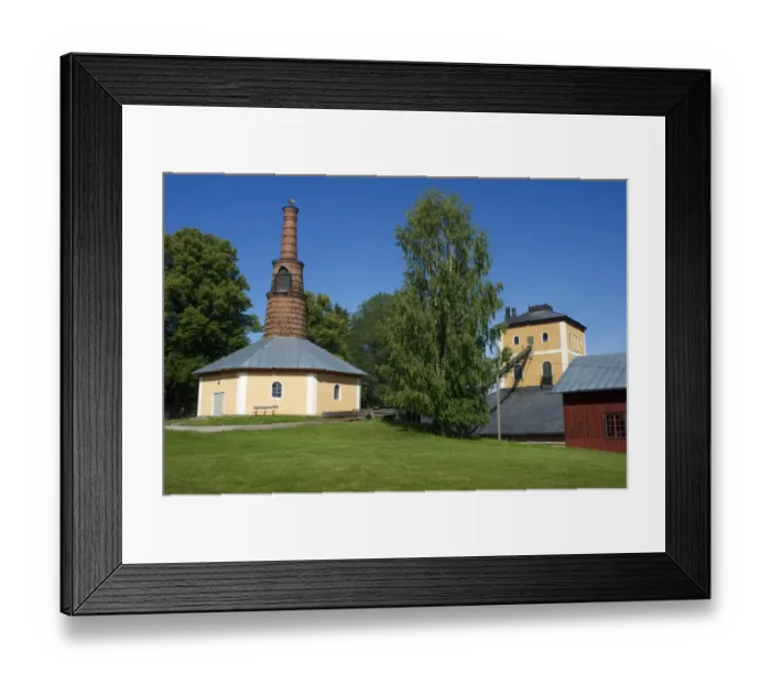Framed Print : Furnace at historical iron works, Brevens Works, Narke, Svealand, Sweden, august Framed Print : Furnace at historical iron works, Brevens Works, Narke, Svealand, Sweden, august