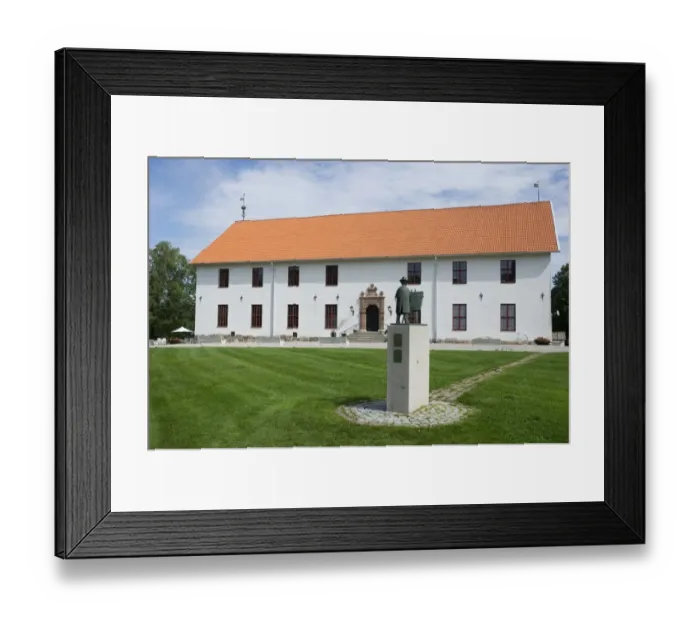 Framed Print : View of 17th century castle, Sundbyholm Castle, Sodermanland, Sweden, august Framed Print : View of 17th century castle, Sundbyholm Castle, Sodermanland, Sweden, august