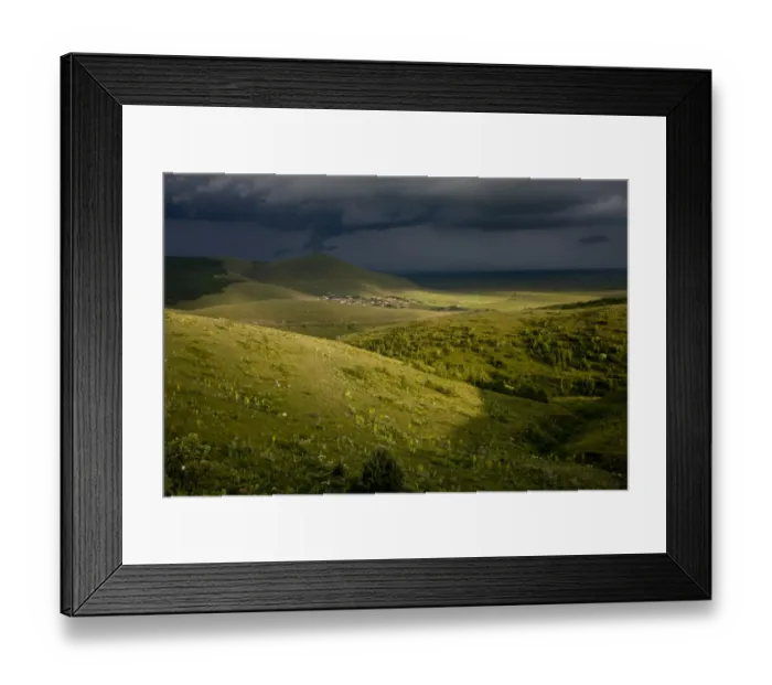 Framed Print : Stormy weather over steppe grassland habitat, eastern side of Cam Pass (Cam Gecidi), Anatolia, Turkey, July Framed Print : Stormy weather over steppe grassland habitat, eastern side of Cam Pass (Cam Gecidi), Anatolia, Turkey, July