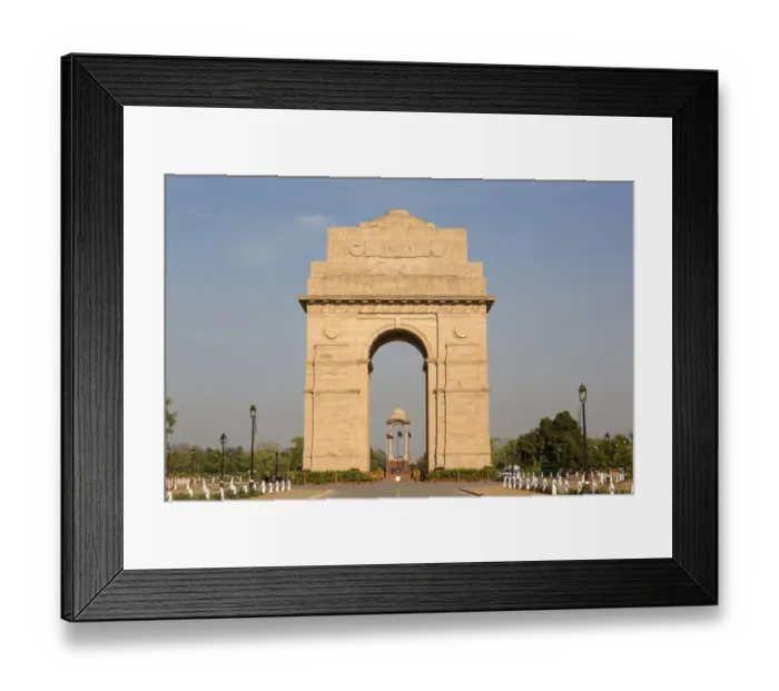 Framed Print : View of war memorial, India Gate, New Delhi, Delhi, India, March Framed Print : View of war memorial, India Gate, New Delhi, Delhi, India, March