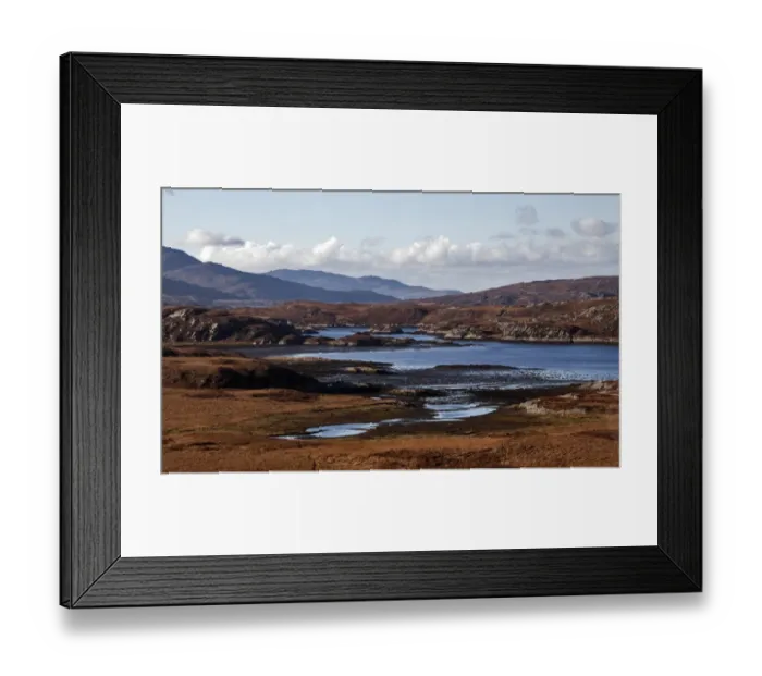 Framed Print : Looking west at the narrowest point of Jura towards Loch Tarbert - Isle of Jura Scotland Framed Print : Looking west at the narrowest point of Jura towards Loch Tarbert - Isle of Jura Scotland
