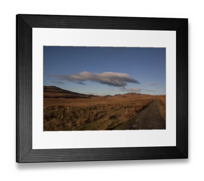 Framed Print : End of the road at the north end of Jura just before getting to Barn Hill where George Orwell wrote 1984 Framed Print : End of the road at the north end of Jura just before getting to Barn Hill where George Orwell wrote 1984