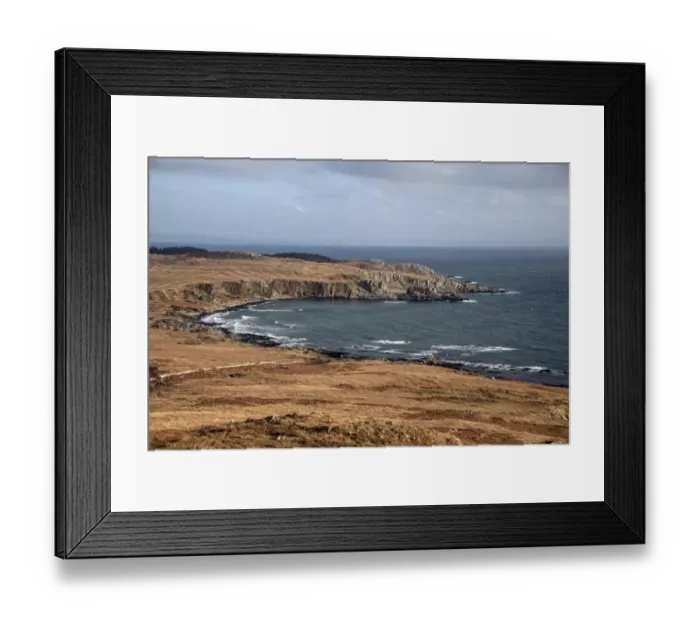 Framed Print : Poll a Cheo bay, looking east from Ardfin, on the Isle of Jura Scotland Framed Print : Poll a Cheo bay, looking east from Ardfin, on the Isle of Jura Scotland