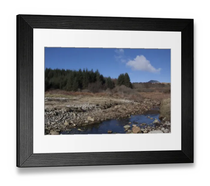 Framed Print : the stream at Abhajnn na coite flowing into Loch na Mile on the Isle of Jura Scotland Framed Print : the stream at Abhajnn na coite flowing into Loch na Mile on the Isle of Jura Scotland