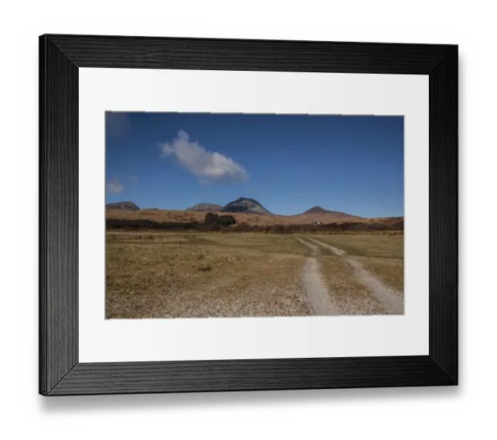Framed Print : The Paps of Jura view from Traigh na Mile