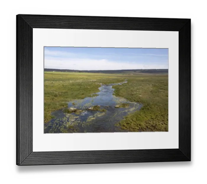 Framed Print : After a long spell of rain the small streams on the high plateau of the Belen Plains are in full flow Framed Print : After a long spell of rain the small streams on the high plateau of the Belen Plains are in full flow