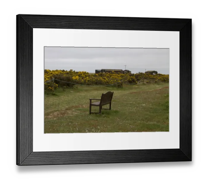Framed Print : Havergate Island Suffolk. Looking towards the Accommodation area