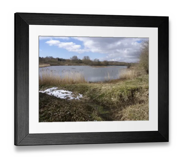 Framed Print : View of freshwater lake habitat with birdwatching hide, Forge Mill Lake, Sandwell Valley RSPB Reserve, West Midlands Framed Print : View of freshwater lake habitat with birdwatching hide, Forge Mill Lake, Sandwell Valley RSPB Reserve, West Midlands