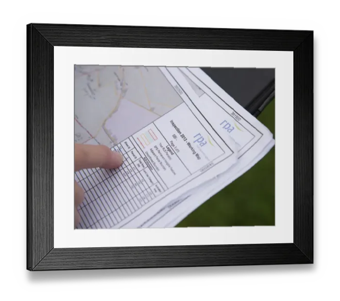 Framed Print : Rural Payments Agency working map, Cheshire, England, May Framed Print : Rural Payments Agency working map, Cheshire, England, May