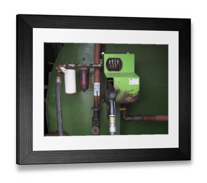 Framed Print : Tractor diesel pump mechanism, Northamptonshire, England, March Framed Print : Tractor diesel pump mechanism, Northamptonshire, England, March