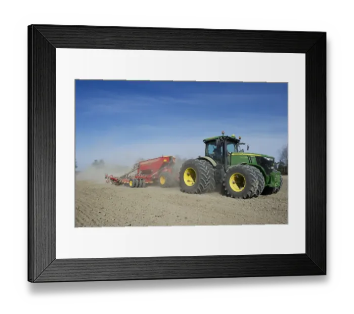 Framed Print : John Deere 7280R tractor with Vaderstad Rapid A 600C seed drill, drilling Oilseed Rape (Brassica napus) Framed Print : John Deere 7280R tractor with Vaderstad Rapid A 600C seed drill, drilling Oilseed Rape (Brassica napus)