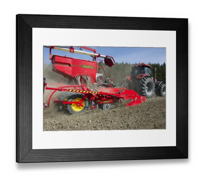 Framed Print : Case 225 CVX tractor with Vaderstad Rapid A 600S seed drill, drilling arable field, Upplands Vasby, Sweden, may Framed Print : Case 225 CVX tractor with Vaderstad Rapid A 600S seed drill, drilling arable field, Upplands Vasby, Sweden, may