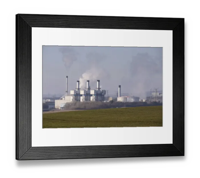 Framed Print : Nuclear fuel reprocessing site, Sellafield, Cumbria, England, February Framed Print : Nuclear fuel reprocessing site, Sellafield, Cumbria, England, February