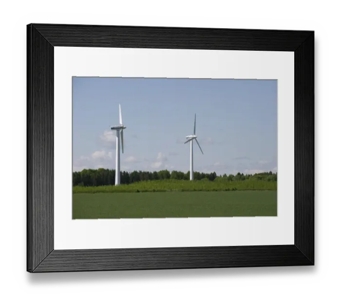 Framed Print : Wind turbines at windfarm, Uppland, Sweden, may Framed Print : Wind turbines at windfarm, Uppland, Sweden, may