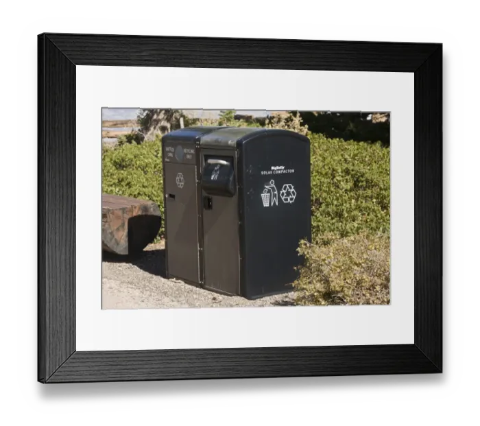 Framed Print : Solar-powered waste disposal containers and compactors, Bryce Canyon N. P. Utah, U. S. A. October Framed Print : Solar-powered waste disposal containers and compactors, Bryce Canyon N. P. Utah, U. S. A. October