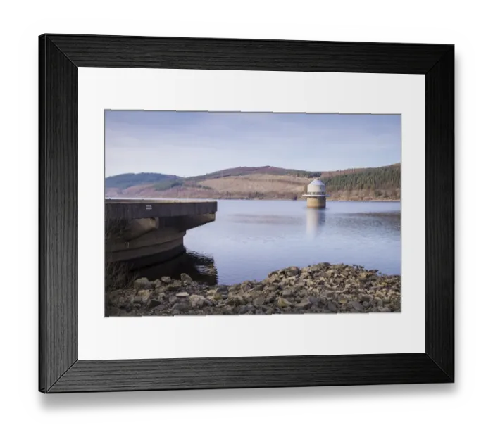 Framed Print : View of manmade reservoir, Llyn Celyn, Tryweryn Valley, Gwynedd, North Wales, February Framed Print : View of manmade reservoir, Llyn Celyn, Tryweryn Valley, Gwynedd, North Wales, February