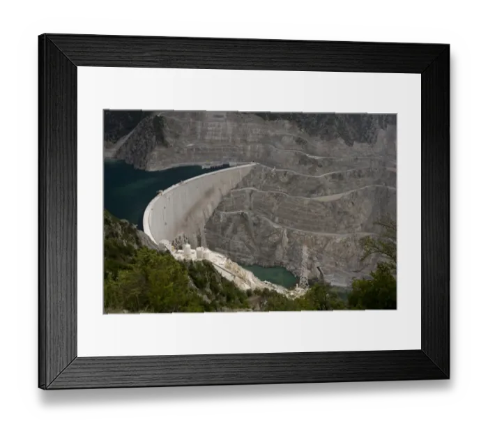 Framed Print : Dam under construction in area currently being heavily dammed, Coruh River Valley (Coruh Nehri), Anatolia, Turkey, July Framed Print : Dam under construction in area currently being heavily dammed, Coruh River Valley (Coruh Nehri), Anatolia, Turkey, July