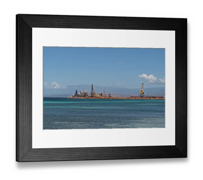 Framed Print : Loading bulk carrier with Bauxite aluminium ore at port, Cabo Rojo, Pedernales Province, Dominican Republic, January Framed Print : Loading bulk carrier with Bauxite aluminium ore at port, Cabo Rojo, Pedernales Province, Dominican Republic, January