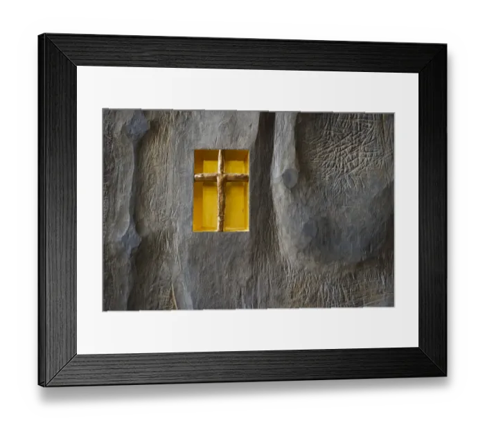 Framed Print : Crucifix in wall timber, Strangnas Cathedral, Sodermanland, Sweden, august Framed Print : Crucifix in wall timber, Strangnas Cathedral, Sodermanland, Sweden, august