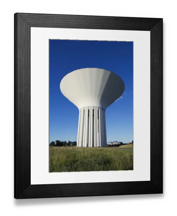 Framed Print : Water-tower, Uppsala, Sweden, july Framed Print : Water-tower, Uppsala, Sweden, july