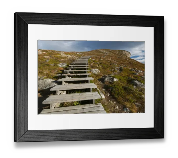 Framed Print : Steps leading to summit of fell, Saana Fell, Kilpisjarvi, Enontekio, Lapland, Finland, September Framed Print : Steps leading to summit of fell, Saana Fell, Kilpisjarvi, Enontekio, Lapland, Finland, September