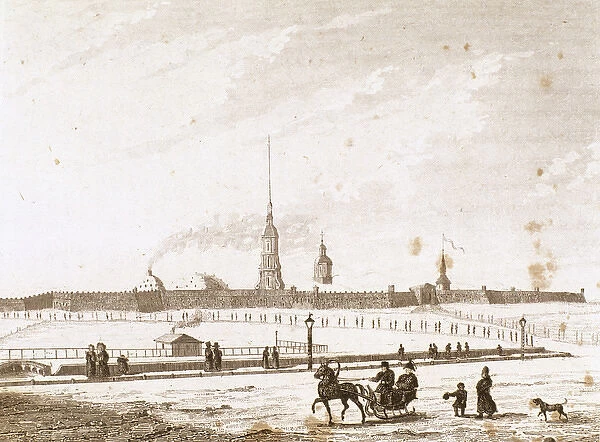 18th century. Russia. St. Petersburg. Peter and Paul Fortres