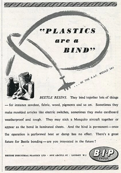 Advert for British Industrial Plastic Limited 1944