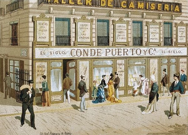 Advertisement of a shop in Barcelona (19th c. )