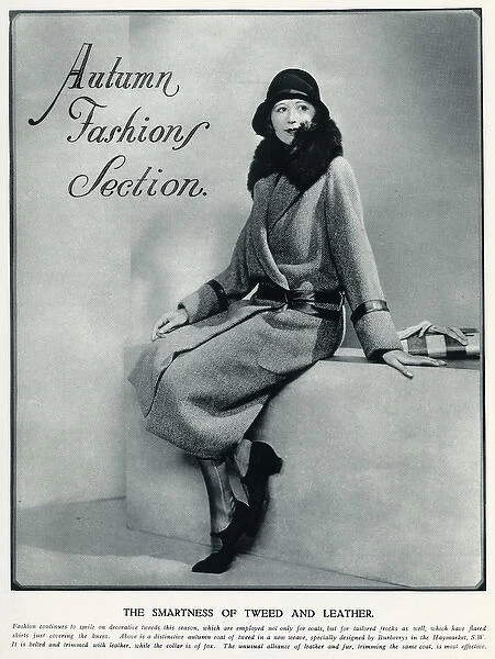 Autumn fashion for coats 1929