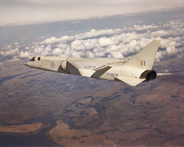 BAC TSR-2. The British Aircraft Corporation Tsr 2 Prototype Flying over Fields