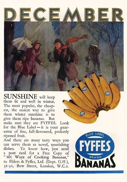 Banana advertisement, 1931