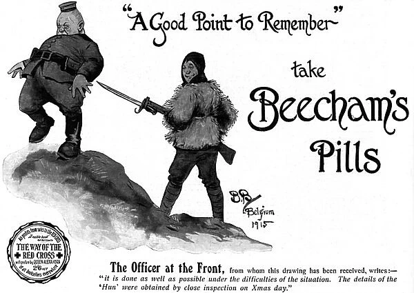 Beechams advertisement by Bruce Bairnsfather